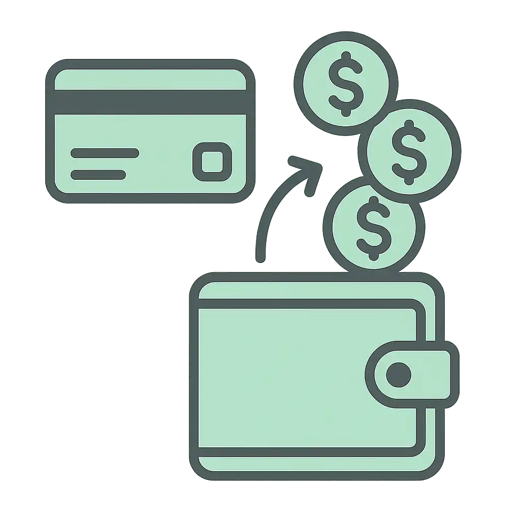 Player making a first deposit with a payment card